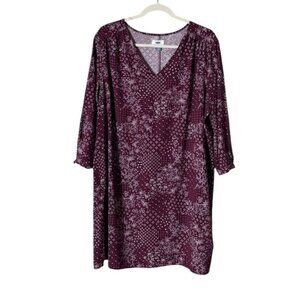 Old Navy Midi Floral Dress Size XL Bohemian Fairy Grunge Country‎ Cottagecore
